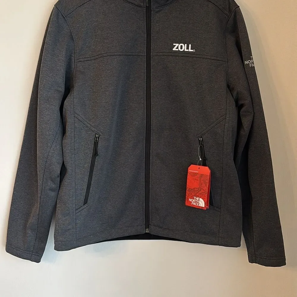 The North Face Men’s Ridgewall Soft Shell warm Jacket Heathered gray medium NWT